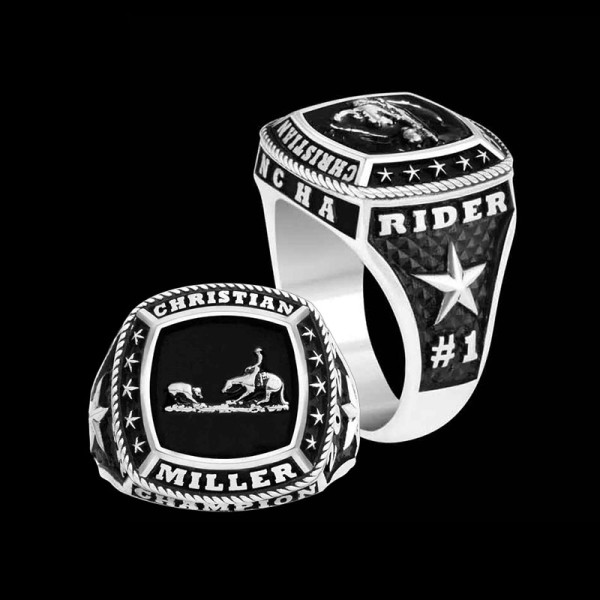 "Introducing our Champion Mens Custom Ring – a bold, personalized statement piece. Expertly crafted from 925 Sterling Silver and finished with high-quality enamel, this ring is designed to capture attention and honor your hard-earned achievements. It